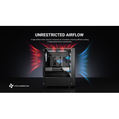 Корпус ID-Cooling Ware 300 ARGB Black Корпус ID-Cooling Ware 300 ARGB Black
