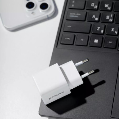 Мережевий зарядний пристрій Proove Pocket GaN 25W White (WCPG25010202) Мережевий зарядний пристрій Proove Pocket GaN 25W White (WCPG25010202)