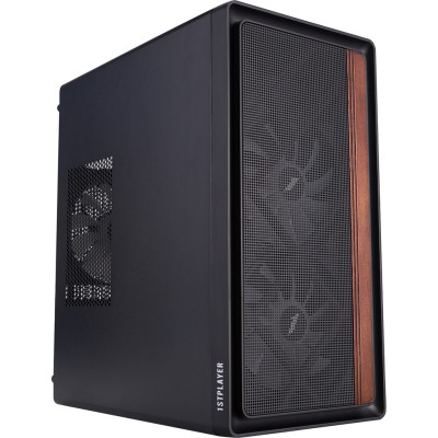 Корпус 1stPlayer WD1-BK-3F1 Black Корпус 1stPlayer WD1-BK-3F1 Black