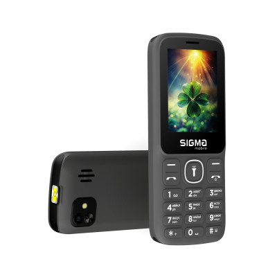 Мобiльний телефон Sigma mobile X-style 242 Lucky Grey Мобiльний телефон Sigma mobile X-style 242 Lucky Grey