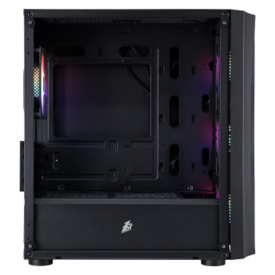 Корпус 1stPlayer X3-M-BK-4F1 Black без БЖ Корпус 1stPlayer X3-M-BK-4F1 Black без БЖ