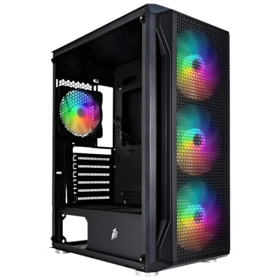 Корпус 1stPlayer X5-BK-4F1 Black 750W (X5-BK-4F1-PS-750FK-EU) Корпус 1stPlayer X5-BK-4F1 Black 750W (X5-BK-4F1-PS-750FK-EU)