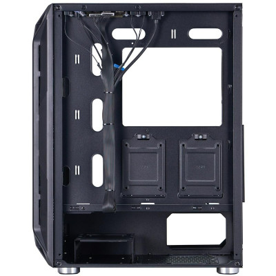 Корпус 1stPlayer X6-BK-4F1 Black без БЖ