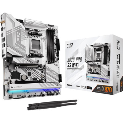 Материнська плата ASRock X870 Pro RS WiFi Socket AM5 Материнська плата ASRock X870 Pro RS WiFi Socket AM5