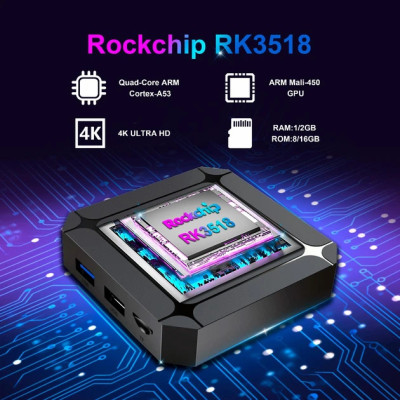HD медіаплеєр X96Q Android (RK3518/2GB/32GB) HD медіаплеєр X96Q Android (RK3518/2GB/32GB)