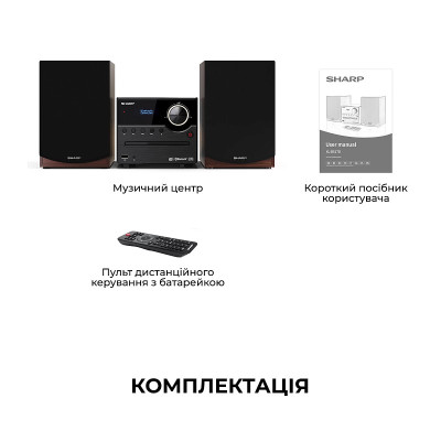 Мікросистема Sharp Micro Sound System Brown (XL-B517D(BR))