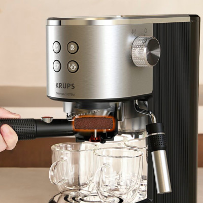 Кавоварка Krups Virtuoso+ Tamping System XP499EE0 Кавоварка Krups Virtuoso+ Tamping System XP499EE0