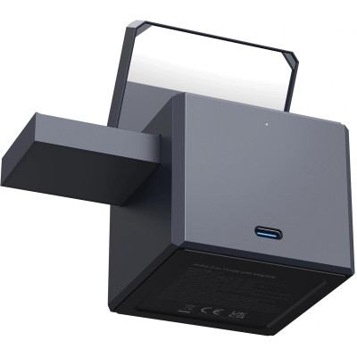 Бездротовий зарядний пристрій Anker MagGo Wireless Charging Station 15W 3-in-1 Cube Black (Y1811G11)