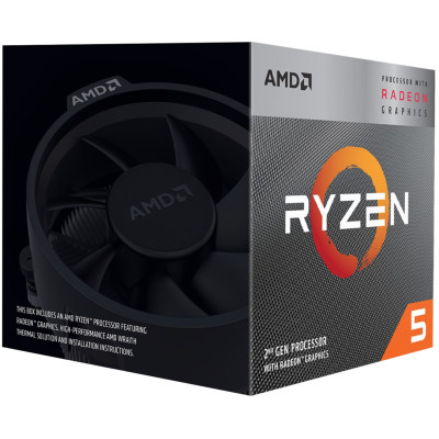 Процесор AMD Ryzen 5 3400G (3.7GHz 4MB 65W AM4) Box (YD3400C5FHSBX)