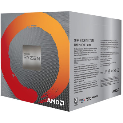 Процесор AMD Ryzen 5 3400G (3.7GHz 4MB 65W AM4) Box (YD3400C5FHSBX)