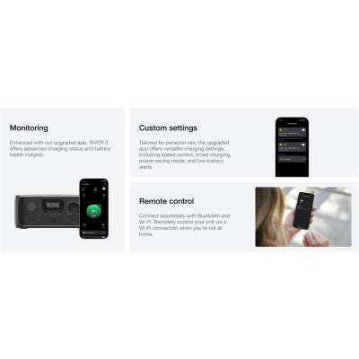 Зарядна станція EcoFlow River 3 UPS 245Wh, 300W (EFRIVER3-UPS-EU-CBox) Зарядна станція EcoFlow River 3 UPS 245Wh, 300W (EFRIVER3-UPS-EU-CBox)