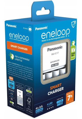 Зарядний пристрій Panasonic Advanced Charger + Eneloop AA/HR06 Ni-Mh 2000 мАh 4 шт.