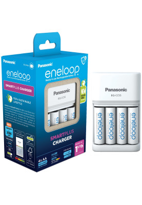 Зарядний пристрій Panasonic Smart-Quick  Charger + Eneloop AA/HR06 Ni-Mh 2000 мАh 4 шт.