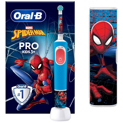 Зубна електрощітка Braun Oral-B Pro Kids D103.413.2KX Spider-Man