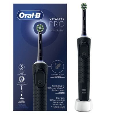 Зубна електрощітка Braun Oral-B Vitality D103.413.3 Pro Protect X Clean Cross Action Black