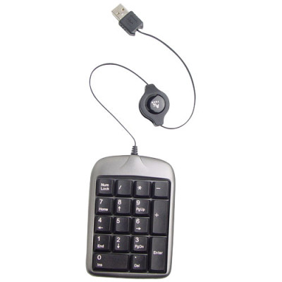 Цифровий клавiатурный блок A4Tech TK-5 Silver/Black USB