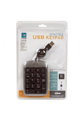 Цифровий клавiатурный блок A4Tech TK-5 Silver/Black USB