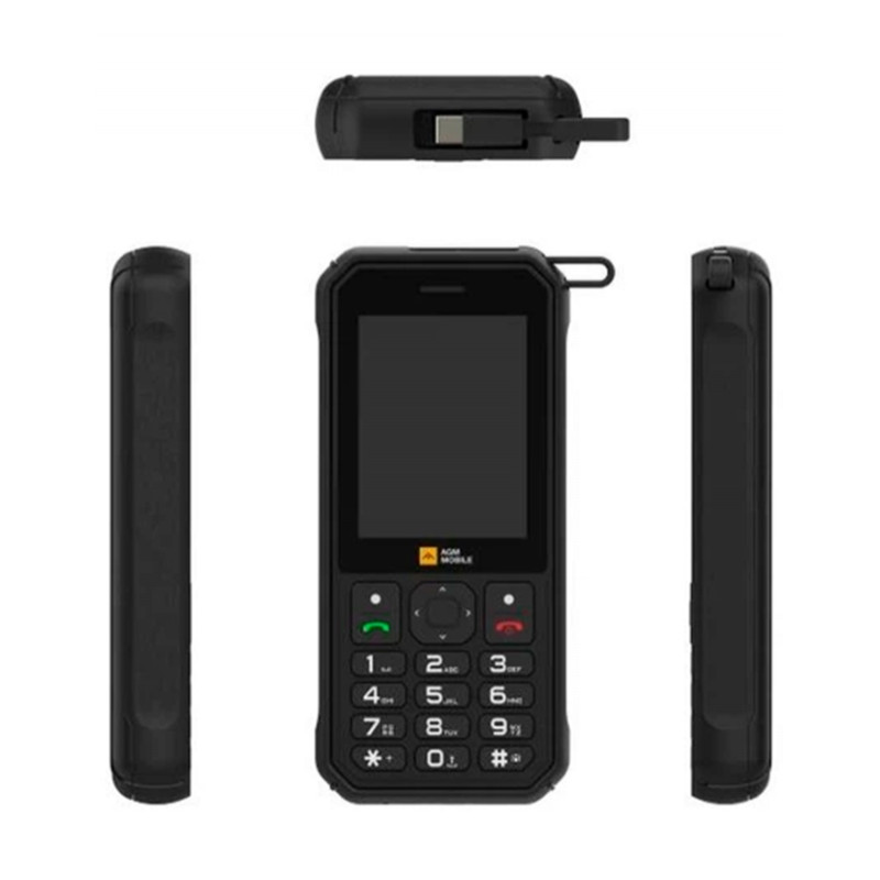 Кнопковий телефон AGM M11 4G Black (Клавіатура з кирилицею)