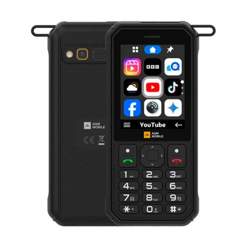 Кнопковий телефон AGM M11 4G Black (Клавіатура з кирилицею)