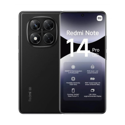 Смартфон Xiaomi Redmi Note 14 Pro 5G 12/512GB Midnight Black