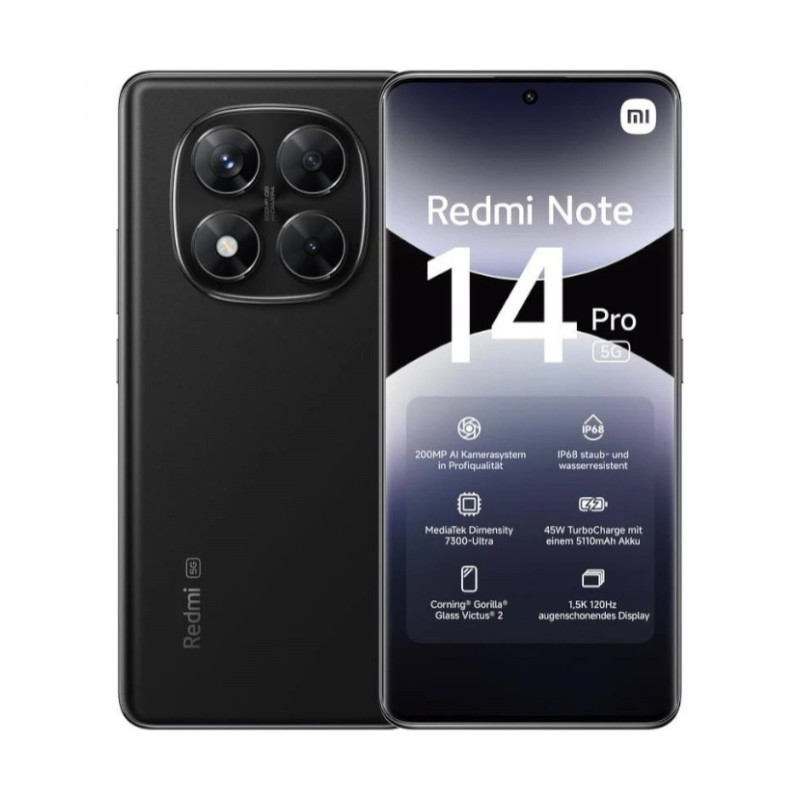 Смартфон Xiaomi Redmi Note 14 Pro 5G 12/512GB Midnight Black