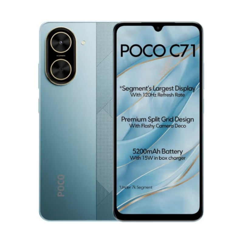 Смартфон POCO C71 3/64GB Blue EU (adapter)