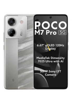 POCO M7 Pro 5G 8/256GB Silver (adapter)