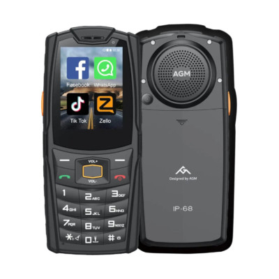 Кнопковий телефон AGM M7 Pro 2/16Gb Black (Клавіатура з кирилицею) Кнопковий телефон AGM M7 Pro 2/16Gb Black (Клавіатура з кирилицею)
