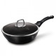 Сковорода глибока з кришкою Berlinger Haus Black Silver Collection 24 см (BH-1853)