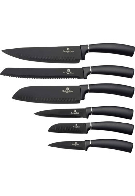 Набір ножів із 6 предметів Berlinger Haus Metallic Line Carbon Pro Edition (BH-2576)