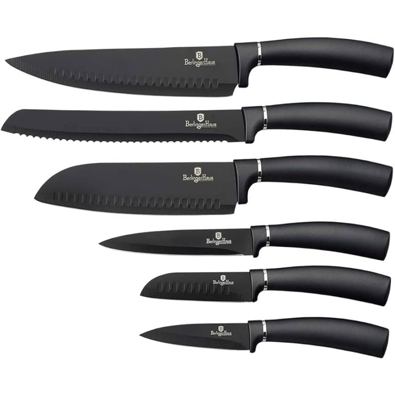 Набір ножів із 6 предметів Berlinger Haus Metallic Line Carbon Pro Edition (BH-2576)