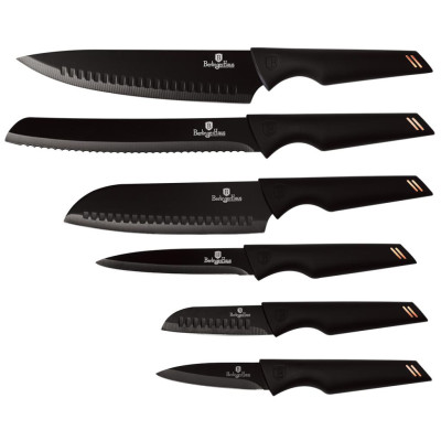 Набір ножів 6 предметів  Berlinger Haus Black Rose Collection (BH-2593)