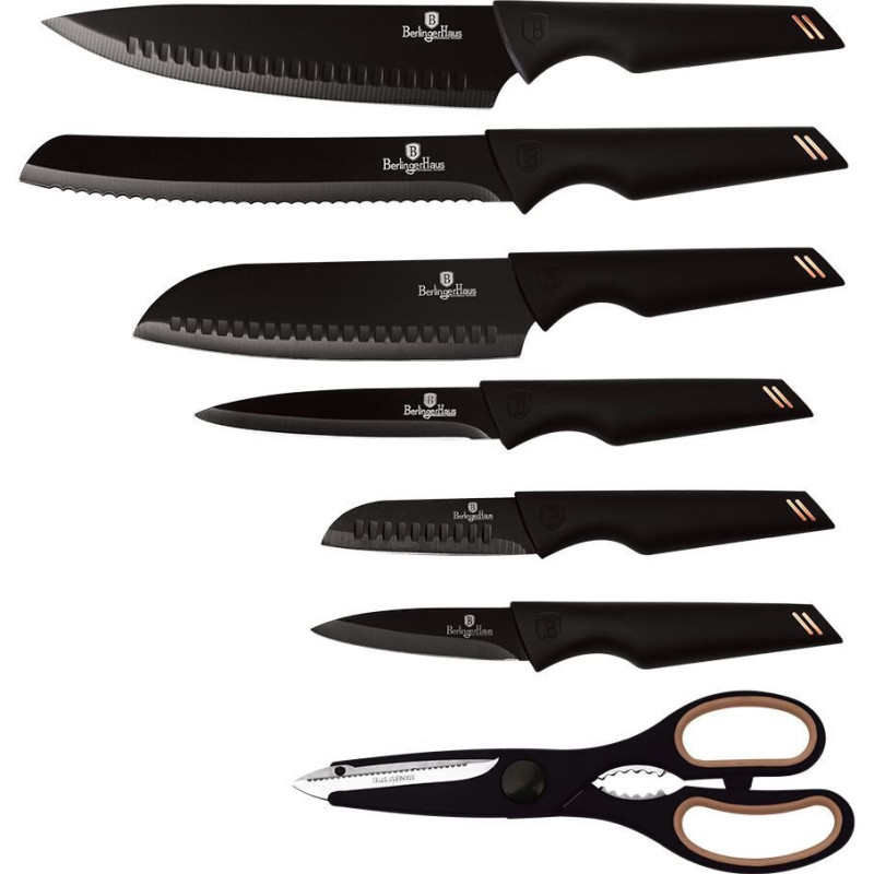 Набір ножів 7 предметів Berlinger Haus Black Rose Collection (BH-2688)