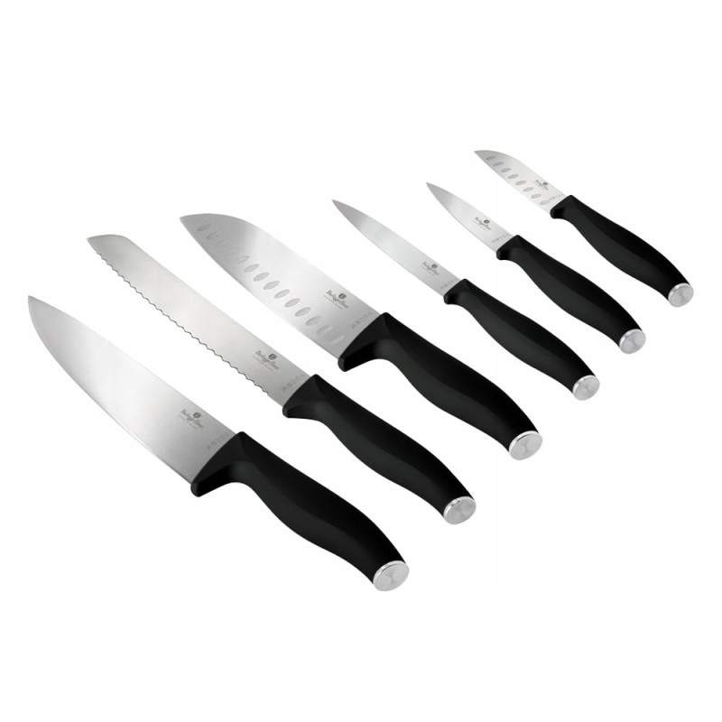 Набір ножів 6 предметів Berlinger Haus Matte Black Collection (BH-2950)