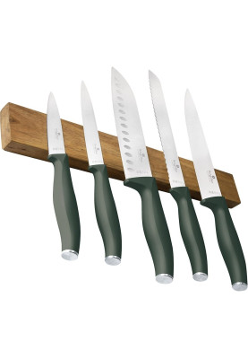 Набір ножів з магнітною планкою Berlinger Haus Matte Green Collection (BH-2978)