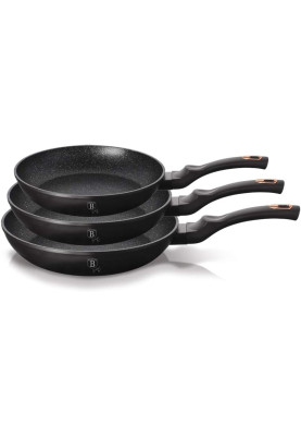 Набір сковородок із 3 предметів Berlinger Haus Black Rose Collection (BH-6158)