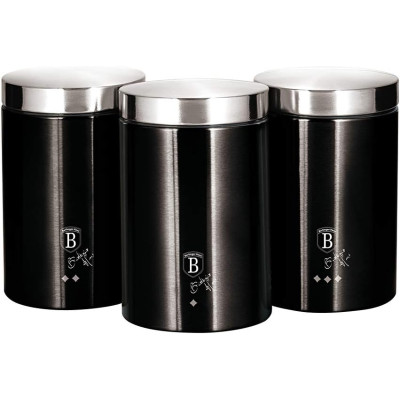 Набір контейнерів Berlinger Haus Black Silver Collection (BH-6296)
