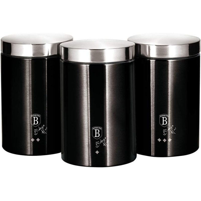 Набір контейнерів Berlinger Haus Black Silver Collection (BH-6296)