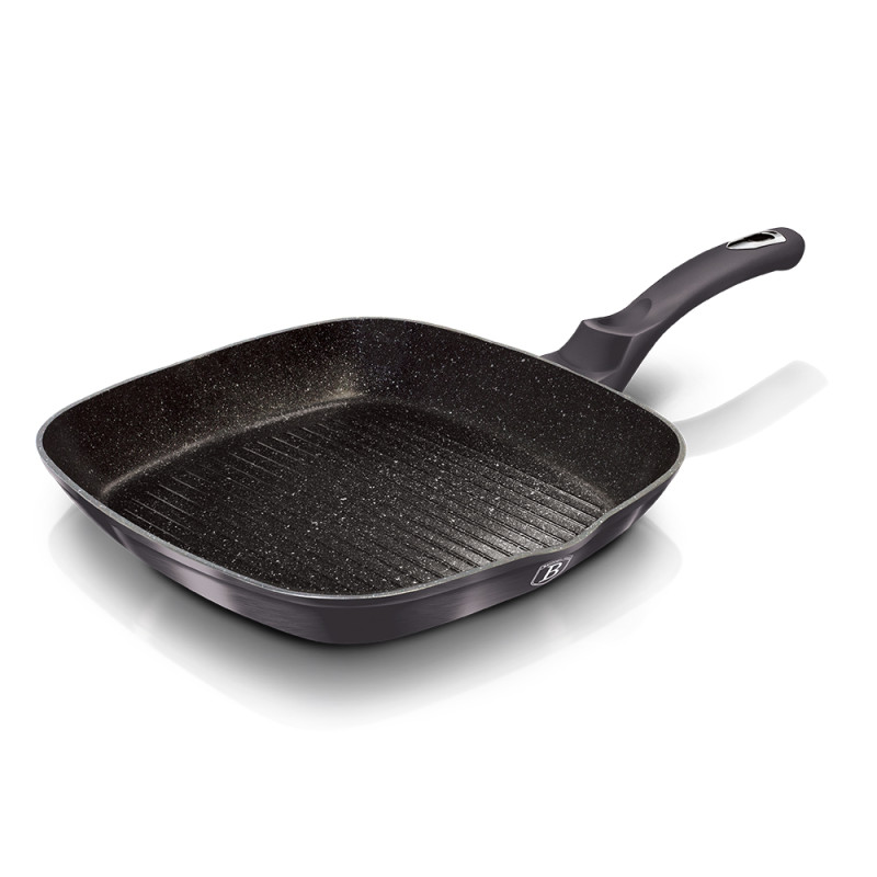 Сковорода-гриль 28 см Berlinger Haus Metallic Line Carbon Pro Edition (BH-6901)