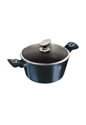 Кастрюля з кришкою Berlinger Haus Metallic Line Aquamarine Edition 8 л (BH-7148)