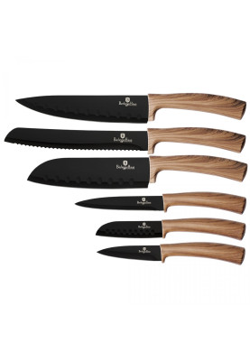 Набір ножів 6 предметів Berlinger Haus Ebony Maple Collection (BH-2286)