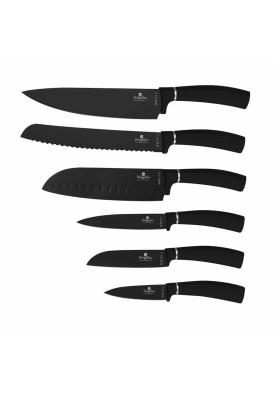 Набір ножів 6 предметів Berlinger Haus Matte Black Collection (BH-2383)