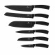 Набір ножів 6 предметів Berlinger Haus Matte Black Collection (BH-2383)