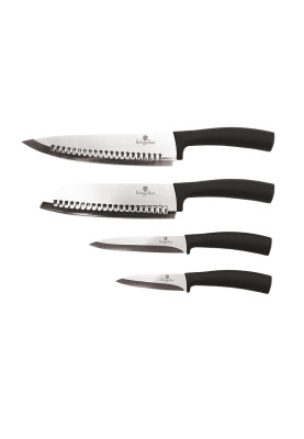 Набір ножів 4 предмети Berlinger Haus Black Silver Collection (BH-2466)