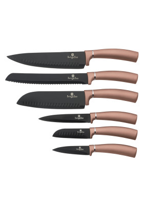 Набір ножів 6 предметів Berlinger Haus Metallic Line Rose Gold Edition (BH-2543)