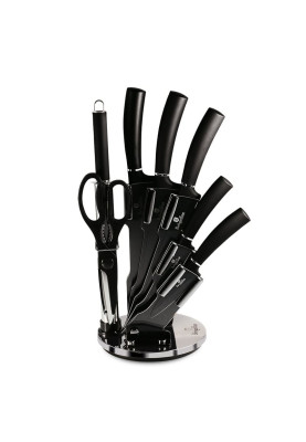 Набір ножів на акриловій підставці Berlinger Haus Black Silver Collection (BH-2565)