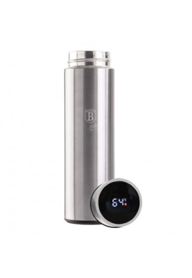 Термос 450 мл із датчиком температури Berlinger Haus Black Silver Collection (BH-7956)