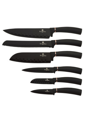 Набір ножів 6 предметів Berlinger Haus Black Rose Collection (BH-2337)
