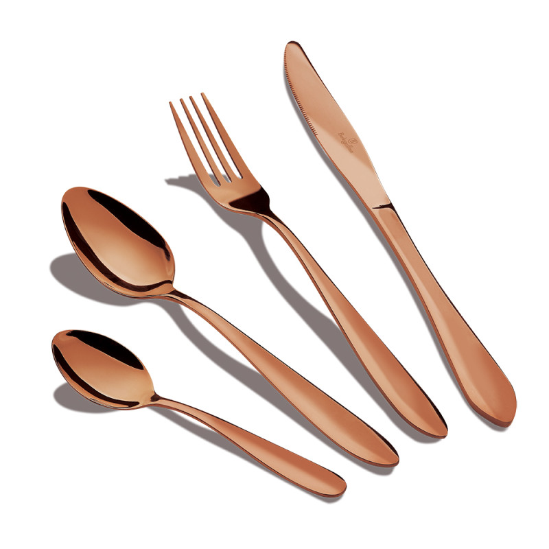 Набір столових приладів 24 предмети Berlinger Haus Metallic Line Rose Gold Edition (BH-2623)