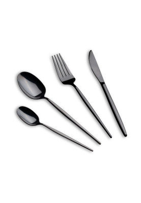 Набір столових приладів 24 предмети Berlinger Haus Black Silver Collection (BH-3069)
